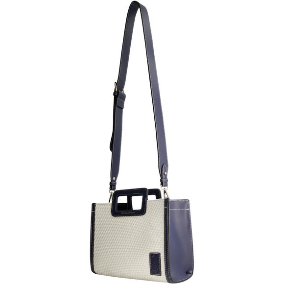 Tote, Casual Everyday Bag With Modern Woven Desn And Adjustable xD - Picture 1 of 6